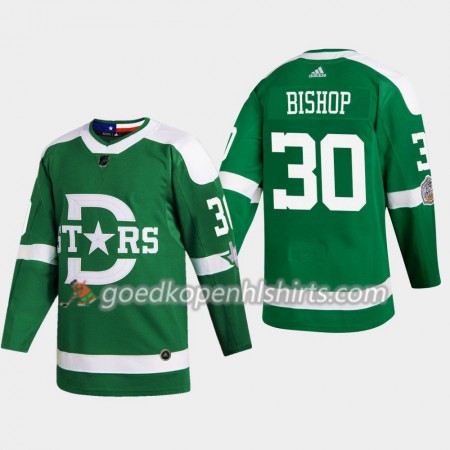 Dallas Stars Ben Bishop 30 Adidas 2020 Winter Classic Authentic Shirt - Mannen